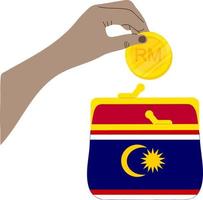 Flag Of Malaysian vector