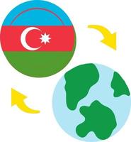 Flag Of Azerbaijan vector