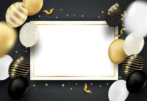 Black And Gold Birthday Vector Art, Icons, and Graphics for Free Download