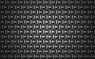 Abstract background texture. Black and gray carbon textured repeating pattern. Metallic chain pattern. Iron metal chain vector