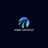 Logistics Vector Colorful Logo Design Template