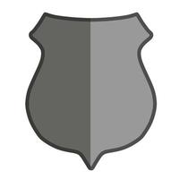 blank shield emblem vector