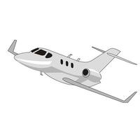 luxury private jet transportation vector