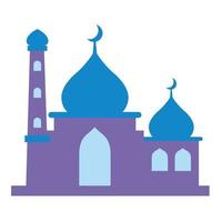 diseño de vector de construcción de mezquita moeslim
