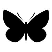 butterfly silhouette isolated white background vector