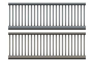 metallic railing cartoon style isolated white background vector