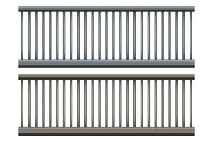 metallic railing cartoon style isolated white background vector