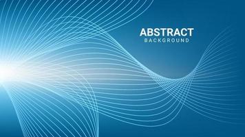 abstract background with wavy blue lines vector
