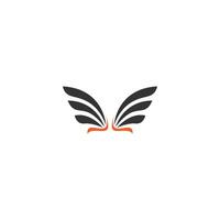 Wing logo icon symbol design template  vector