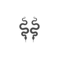 Snake icon logo design vector template