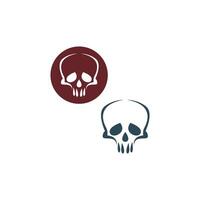 Skull logo icon design vector template