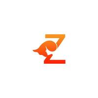 Letter Z with woman face logo icon design vector