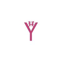 Letter Y and kids icon logo design vector