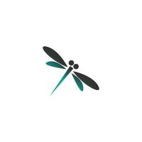 Dragonfly logo icon design concept template illustration vector