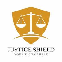 justice shield vector logo