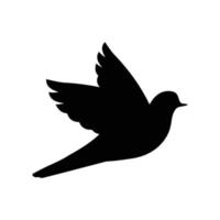 bird silhouette icon vector