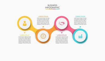 Presentation business infographic template vector