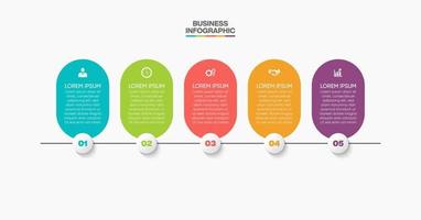 Presentation business infographic template vector