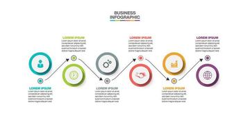 Presentation business infographic template vector