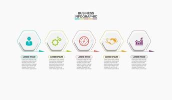 Presentation business infographic template vector