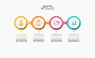 Presentation business infographic template vector