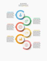 Presentation business infographic template vector