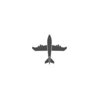 Plane icon logo design template vector