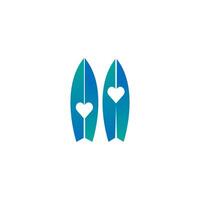 Surfing board icon logo design vector template