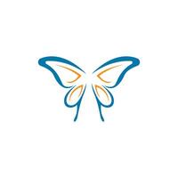 Butterfly icon logo design concept template illustration vector