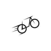 bicicleta. vector de diseño de logotipo de icono de bicicleta. plantilla de concepto de ciclismo