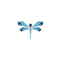 Dragonfly logo icon design concept template illustration vector