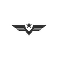 Wing logo icon symbol design template  vector