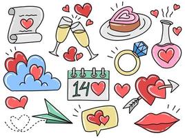 Valentine Day Icon Clip Art Collection vector