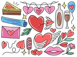 Valentine Day Icon Clip Art Collection vector