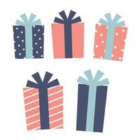 Cute Birthday Box, Presents Box, Gift Box vector