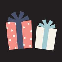 Cute Birthday Box, Presents Box, Gift Box vector