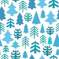 Christmas seamless pattern of fir trees. Fabulous background for design on theme of winter, New Year, Christmas vector