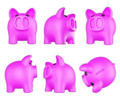 pink piggy bank photo