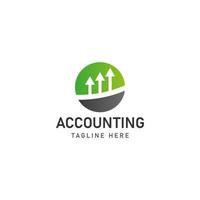 business accounting logo icon design vector