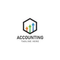 business accounting logo icon design vector