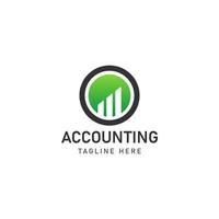 business accounting logo icon design vector