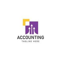 business accounting logo icon design vector