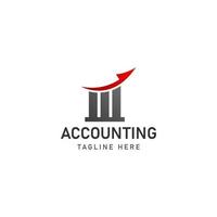 business accounting logo icon design vector