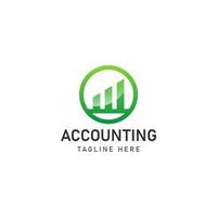 business accounting logo icon design vector