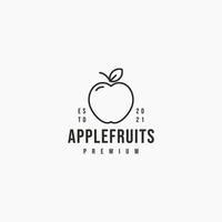 apple fruit logo icon sign symbol design vector