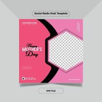 Mother's Day Social Media Post Template Free Vector