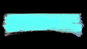 Grunge-Pinselstrich. abstraktes handgemaltes Element. Unterstreichen und Rahmengestaltung. nahtloser Schleifenhintergrund. 4k video