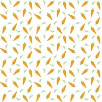 Seamless carrot pattern background vector