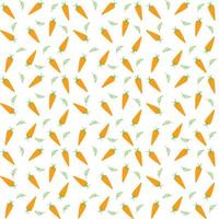 Seamless carrot pattern background vector