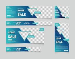 Web Banner Ad Template Set free vector